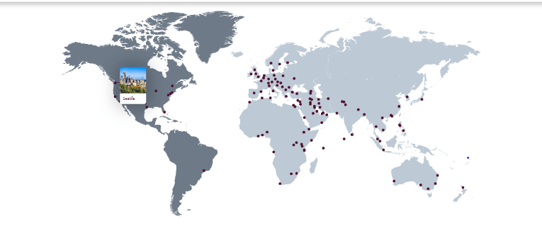 Qatar Airways LAX Destinations Map 