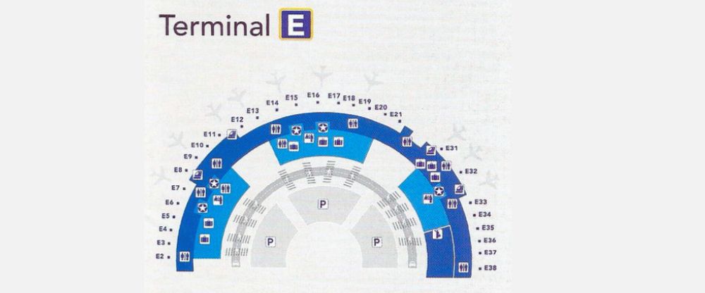 Layout of Frontier Airlines Terminal at Dallas Fort Worth International Airport (DFW) 