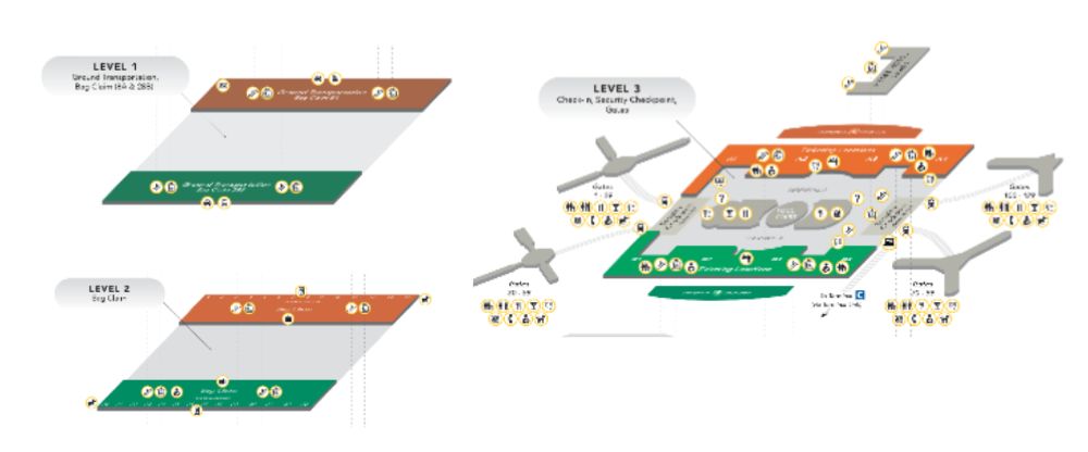 Layout of Southwest’s MCO Terminal 