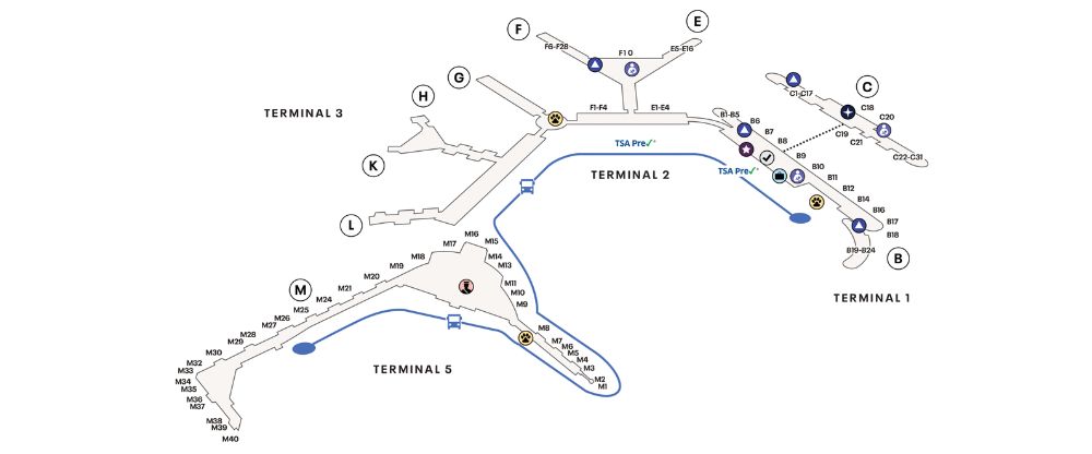 Chicago O'Hare International Airport Terminal Map