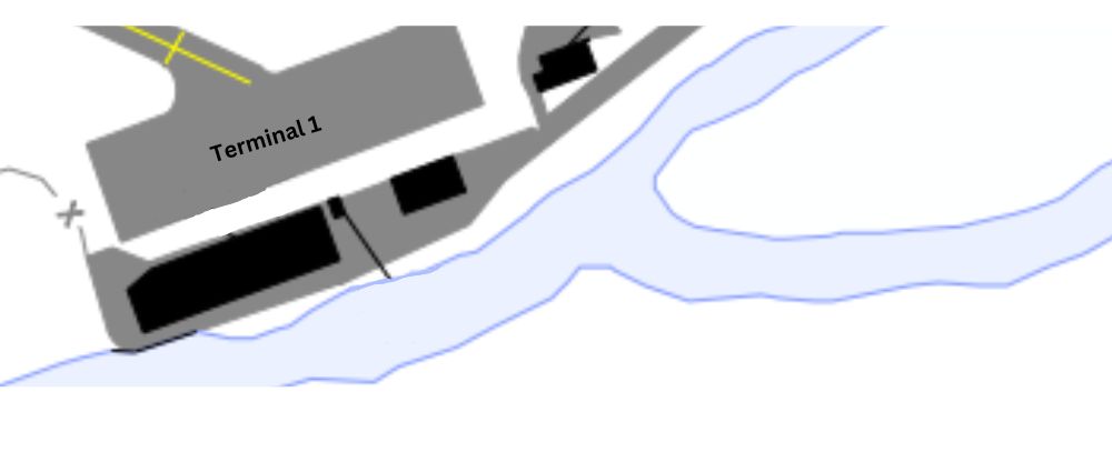 Douglas-Charles Airport Terminal Map