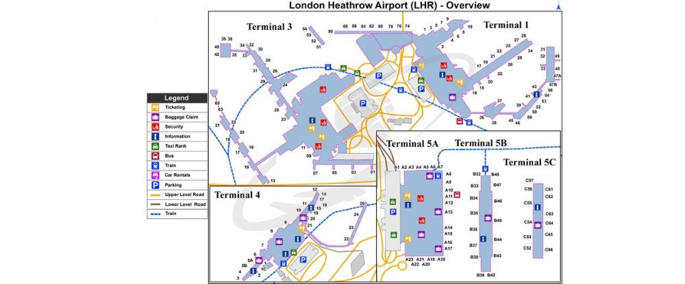 Heathrow Airport Terminal Map