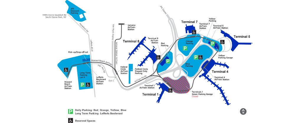 John F. Kennedy International Airport Terminal Map