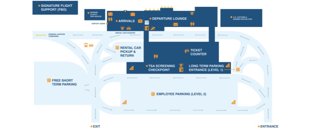 Key West International Airport Terminal Map