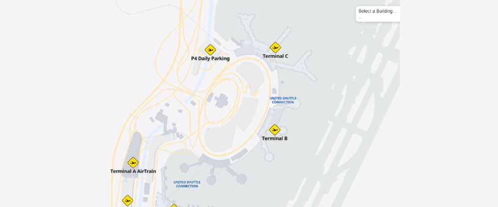 Layout of Alaska Airlines Newark Airport Terminal 