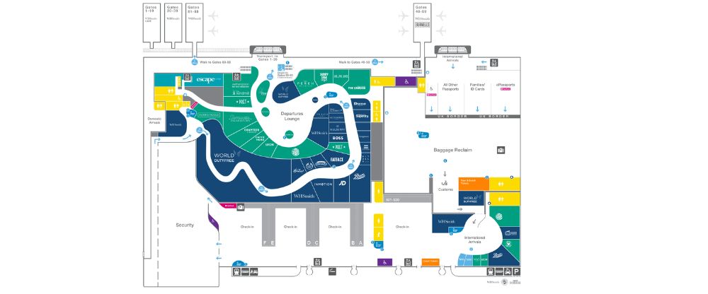 London Stansted Airport Terminal Map