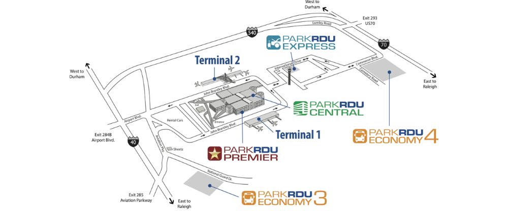 Raleigh-Durham International Airport Terminal Map