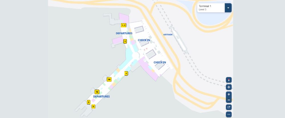 Turkish Airlines JFK Terminal Map